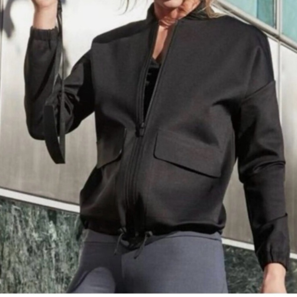 Banana Republic Women's Charcoal Bomber Jacket